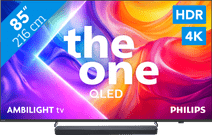 Philips Ambilight 85" PUS9000 QLED 4K (2025) + JBL Bar 300 M2 Noir TV 85 pouces