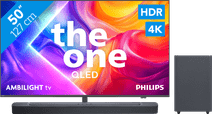 Philips Ambilight 50" PUS9000 QLED 4K (2025) + JBL Bar 2.1 Deep Bass M2 Noir TV QLED 