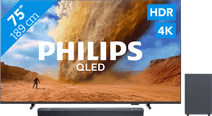 Philips 75" PUS7800 QLED 4K (2025) + JBL Bar 2.1 Deep Bass M2 Noir Smart TV
