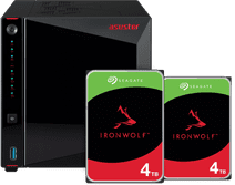 ASUSTOR AS5404T + Seagate Ironwolf 8TB (2x4TB) NAS