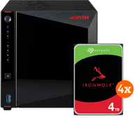 ASUSTOR AS5404T + Seagate Ironwolf 16TB (4x4TB) NAS
