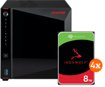 ASUSTOR AS5404T + Seagate Ironwolf 32TB (4x8TB) NAS