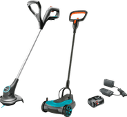 Gardena HandyMower 22/18V P4A Set avec Batterie 2,5 Ah + Gardena SmallCut 23/18V P4A Solo 