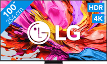 LG 100" QNED86 EVO 4K (2025) Tv met HDR