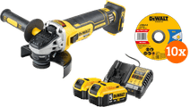 DeWalt DCG405NT-XJ 5,0 Ah Accu (2x) Compleet Pakket DeWalt haakse slijper