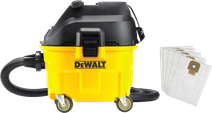 DeWalt DWV901L-QS + DeWalt DWV9402-XJ (5x) Bouwstofzuiger