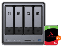UGREEN NASync DXP4800 + Seagate IronWolf 4TB 4-pack NAS bundle