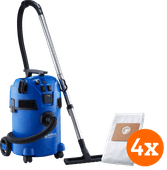 Nilfisk Multi II 22 Inox + Nilfisk Sac d'Aspirateur pour Multi II (4x) 