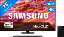 Samsung 75" Neo QLED QN90F 4K (2025) + Samsung HW-S700D Zwart (2024) Mini-led tv
