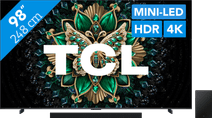 TCL 98" QD Mini-LED C61K 4K (2025) + TCL Q75H Pack télévision TCL QD mini-LED et barre de son