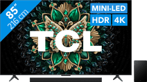 TCL 85" QD Mini-LED C61K 4K (2025) + TCL Q65H TV 85 pouces
