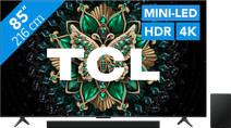 TCL 85" QD Mini-LED C61K 4K (2025) + TCL Q75H Pack télévision TCL QD mini-LED et barre de son