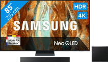 Samsung 85" Neo QLED QN73F 4K (2025) + Samsung HW-QS700F (2025) Télévision avec Q-Symphony