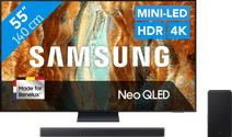 Samsung 55" Neo QLED QN73F 4K (2025) + Samsung HW-B450F (2025) TV Samsung avec une télécommande One Remote