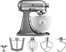 KitchenAid Artisan Mixer 5KSM125 Contourzilver + IJsbereider Kitchenaid keukenrobot kopen?