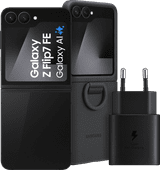 Samsung Galaxy Z Flip 7 FE 256GB Zwart 5G + Accessoirepakket Vouwbare telefoon