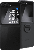 Samsung Galaxy Z Flip 7 FE 256GB Zwart 5G + Samsung Siliconen Back Cover Zwart Vouwbare telefoon
