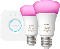 Philips Hue White and Color Starter Pack met 2 lampen + Bridge Smart lamp White & Color