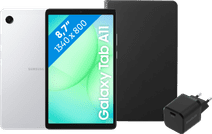 Samsung Galaxy Tab A11 8,7 inch 64GB Wifi Zilver + Basis Accessoirepakket Kindertablet voordeelbundel