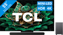 TCL 55" QD Mini-led C71K 4K (2025) + TCL S55H 2.1 Soundbar TCL tv en soundbar bundel