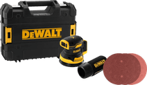 DeWalt DCW210NT-XJ (zonder accu) + Bosch Schuurschijf 125 mm K80, K120, K240 (25x) Handpalmschuurmachine