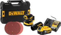 DeWalt DCW210NT-XJ 5,0 Ah Accu Compleet Pakket Handpalmschuurmachine