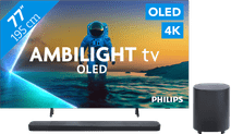 Philips Ambilight 77'' OLED810 4K (2025) + JBL Bar 1000 M2 Noir TV Philips Ambilight OLED 8 series