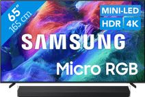Samsung Micro RGB 65" R95H (2026) + Samsung HW-QS90H (2026) Samsung televisie promotie