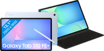 Samsung Galaxy Tab S10 FE Plus 13,1 inch 128GB Wifi Lichtblauw + Toetsenbord Hoes AZERTY Samsung Galaxy Tab S10 FE Plus