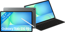 Samsung Galaxy Tab S10 FE Plus 13,1 inch 128GB Wifi Grijs + Toetsenbord Hoes AZERTY Samsung Galaxy Tab S10 FE Plus