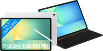 Samsung Galaxy Tab S10 FE Plus 13,1 inch 256GB Wifi Zilver + Toetsenbord Hoes AZERTY Samsung Galaxy Tab S10 FE Plus