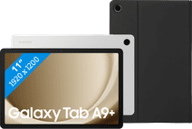 Samsung Galaxy Tab A9 Plus 11 Pouces 8 Go/256 Go Wifi Argent + Book Case Noir Tablette de taille moyenne