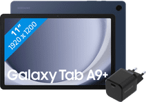 Samsung Galaxy Tab A9 Plus 11 inches 6GB/128GB WiFi Blue + BlueBuilt Charger Tablets for basic use