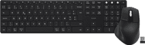 BlueBuilt Clavier Bluetooth Sans Fil Pro AZERTY + BlueBuilt Souris Bluetooth Ergonomique Clavier BlueBuilt