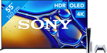 Sony 55" Bravia 8 II 4K QD-OLED + PlayStation 5 Slim Disc Edition Middelgrote Sony tv