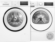 Siemens WM14N2M4FG smartFinish + Siemens WQ33G1DEFG 8 kg wasmachine en droger set