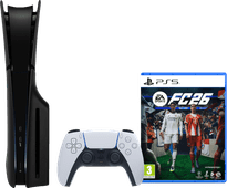 PlayStation 5 Slim Disc Edition + FC 26 + Covers Black PlayStation 5 Pro or Slim