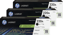 HP 220A LaserJet Toner Noir (3 Pièces) Toner HP