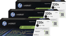 HP 220X LaserJet Toner Noir (3 Pièces) Toner HP