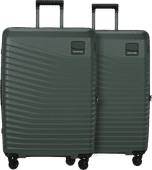 Samsonite Intuo Expandable Spinner 75cm Duo Pack Olive Green Suitcase set