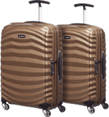 Samsonite Lite-Shock Spinner 55cm Duo Pack Sand Suitcase set