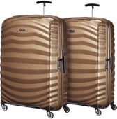 Samsonite Lite-Shock Spinner 81cm Duo Pack Sand Suitcase set