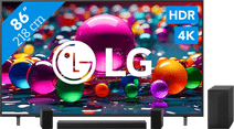 LG 86 inches Smart UA75 4K (2025) + LG DS60TR 86-inch TV