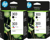 HP 303 4-Kleuren Pack (2 stuks) Originele HP cartridge