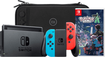 Nintendo Switch Rood/Blauw + Pokémon Legends: Z-A + BlueBuilt Beschermhoes Nintendo Switch