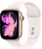 Apple Watch Series 11 42mm Roségoud Sportband S/M Het winkelassortiment in Hasselt