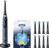 Oral-B iO 9n Onyx Zwart + 8 opzetborstels Zwarte elektrische tandenborstel
