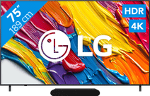 LG 75 inches QNED82 4K (2025) + Sonos Ray Black TV with Sonos soundbar