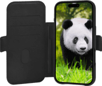 dbramante1928 Lynge iPhone 17 Air Book Case Leather with MagSafe Black Book case with fall protection