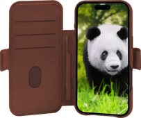 dbramante1928 Lynge iPhone 17 Air Book Case Leather with MagSafe Brown Book case with fall protection